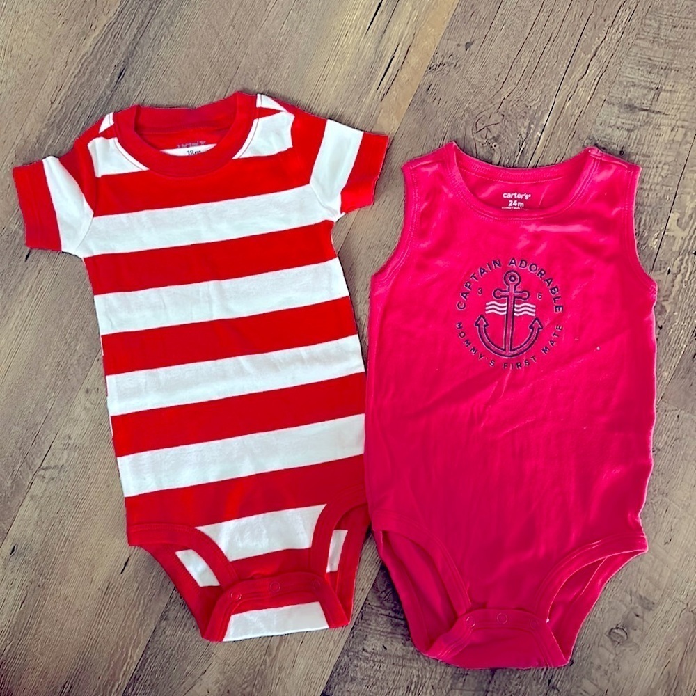 CARTERS ONESIES (TWO ONSIES)